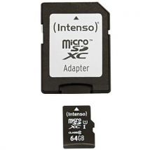 Carte MicroSDXC UHS-I Class 10 - 64Go INTENSO