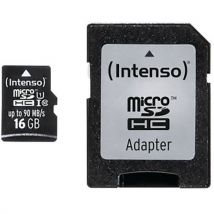 Microsdhc Kaart Uhs-i Professional Klasse 10 - 16 Gb Intenso, - Intenso