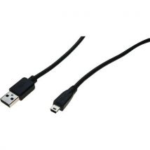 Kabel USB 2.0 type A en mini B - 1 m
