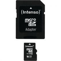 Kaart MicroSDHC 16GB klasse 10 - INTENSO