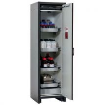 Armoire de sécurité Q-CLASSIC-30 Gris/Rouge RAL 3020 - asecos