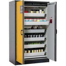 Armoire de sécurité Q-CLASSIC-30 Gris/Jaune RAL 1004 - asecos