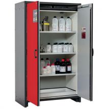 Armoire de sécurité Q-CLASSIC-30 Gris/Rouge RAL 3020 - asecos