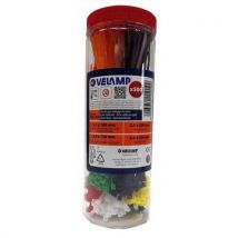 Assortiment de 500 serre-câbles multicolores - Velamp