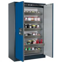 Armoire de sécurité Q-CLASSIC-90 Gris/Bleu RAL 5010 - asecos