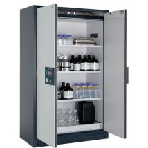 Asecos - Veiligheidskast Q-CLASSIC-90 - 90 min brandwerend - 33L opvangbak - 1953mm hoog - Grijs/Geel