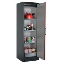 Armoire de sécurité Q-CLASSIC-90 Gris/Rouge RAL 3020 - asecos