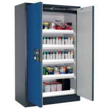 Armoire de sécurité Q-PEGASUS-90 Gris RAL 7016/Bleu RAL 5010 - asecos