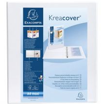 Classeur polypropylène personnalisable Kreacover - 4 anneaux