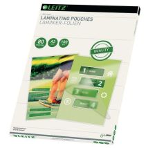 Leitz - Lamineerhoezen A3 - 80 micron - 100 stuks - Kantoor