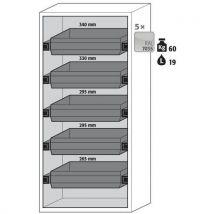 Armoire de sécurité S-PHOENIX-90 Gris RAL 7035 - asecos