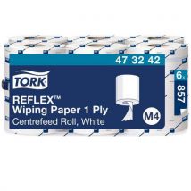 Rol Met Centrale Afrolling - Stofdoek - 1 Laag - M4, - Tork