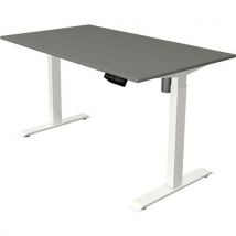Zit/sta Bureau Move1 Wit/grafiet, Memory Functie, B140xd80cm, - Kerkmann