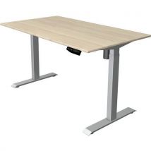 Bureau réglable Move 1 - Piètement argent - 140x80 cm - Kerkmann