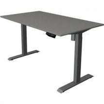 Zit/sta bureau Move1 antraciet, memory functie, B140 x D80 cm.