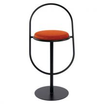 Tabouret haut Sat assise velours Meet By Paperflow