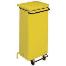 Conteneur mobile à pédale avec frontale amovible 110L