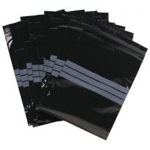 Sachets zip - Noir à bandes blanches 50 μm - Manutan Expert