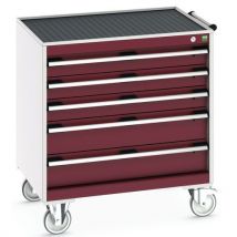 Armoire 5 tiroirs Cubio roulante - Bott