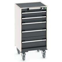Armoire 5 tiroirs Cubio roulante - Bott