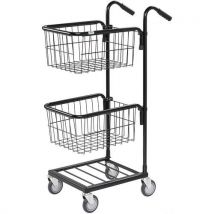 Mini-chariot de bureaux - 2 paniers - Kongamek