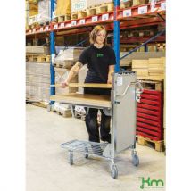 Winkelwagen ergo 960x530 2 zwenkwielen met rem - KONGAMEK