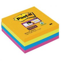 Cube Super Sticky Post-it 4 Couleurs