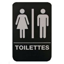 Pictogram Gemengde toiletten - hard PVC