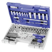 Koffer met doppen en hulpstukken 1/4'' - 1/2'' - 98 stuks Facom Expert