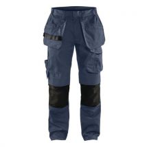 Service Werkbroek met stretch en spijkerzak 1496 -marineblauw/zwart