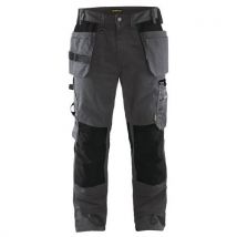 Werkbroek met spijkerzak 1555 - donkergrijs/zwart
