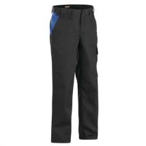 Pantalon industrie noir/bleu roi