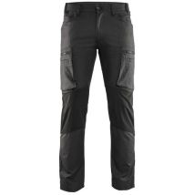 Service Werkbroek Stretch 1459 Donkergrijs/zwart D88, - Blaklader