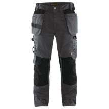 Pantalon artisan gris foncé/noir