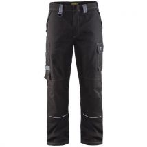 Pantalon retardant flamme noir/gris