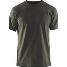 T-shirt vert olive gris