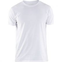 T-shirt stretch blanc