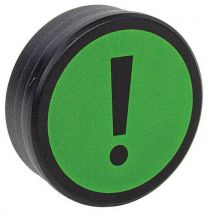 Aimant rond avec symbole Point d'exclamation