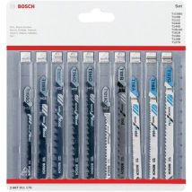 Set Van 10 Hout- En Metaalzaagbladen Jsb 83 - 92 - 100 Mm, - Bosch