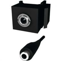 Embase keystone jack audio femelle / femelle - 3,5 mm - Bachmann