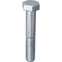 Boulon tête hexagonale filetage partiel en acier zingué - Norail