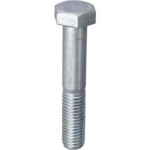 Boulon tête hexagonale filetage partiel en acier zingué - Norail