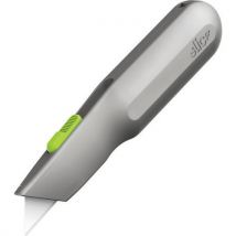 Cutter metalen handvat met zelfintrekkend mes - groen - Slice