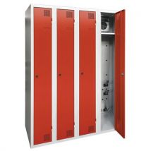 Drogende garderobekast, schone industrie - 1 tot 4 kolommen - op sokkel - Akaze