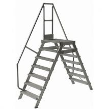 Hellingshoek vaste loopbrug 60° - Breedte 800 mm - Tubesca