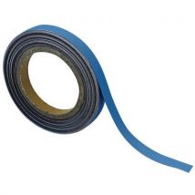 Bande magnétique effaçable pour marquage 10m - Bleu - Manutan