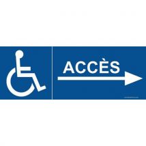 Signalisation accès aux personnes handicapées