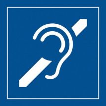 Pictogram toegang slechthorenden in vinyl