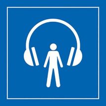 Pictogramme audioguide en Vinyle
