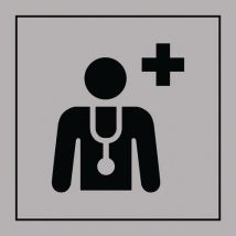 Pictogramme centre médical ou médecin en Gravoply
